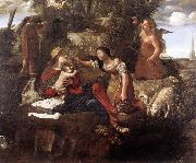 CAROSELLI, Angelo Rest on the Flight into Egypt dfg oil painting on canvas